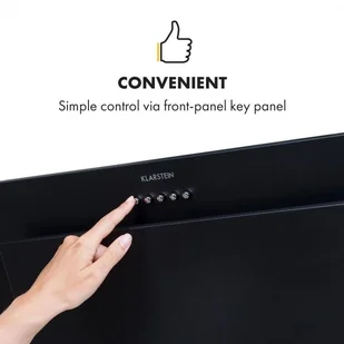 Klarstein Athena 60 Czarny (CGCH5-Athena60-BL) - Okapy kuchenne - miniaturka - grafika 3