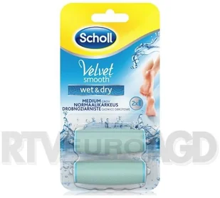 Scholl RECKITT BENCKISER (POLAND) S.A. Velvet Smooth głowice WET&DRY 2szt 907764 (9077648) - Pielęgnacja stóp - miniaturka - grafika 3