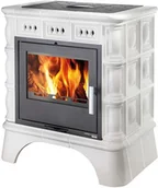 Piece wolnostojące - HAAS+SOHN Haas+Sohn piecyk kaflowy MATERA kafle kość słoniowa MATERA/KOSC - miniaturka - grafika 1