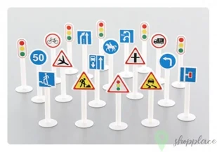 Wader Zestaw Znakow Drogowych 64202 P - Zabawki i gry sportowe - miniaturka - grafika 4