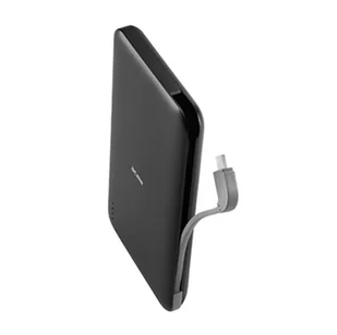 ACME Europe Europe power bank z kablem micro-USB PB18 10000 mAh czarny - Powerbanki - miniaturka - grafika 2