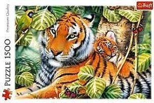 Trefl Puzzle 1500 Dwa tygrysy - Puzzle - miniaturka - grafika 2