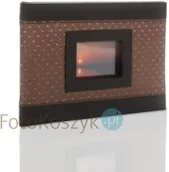 Albumy fotograficzne - Poldom Album na zdjęcia wklejane Dine brązowy BBMX (tradycyjny 20 czarnych stron) - miniaturka - grafika 1