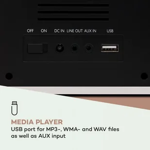 Auna DR-160 BT Biały - Radia - miniaturka - grafika 4