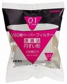 Akcesoria i części AGD - Hario Filtry do V60-01 100szt. - BIAŁE 4862 - miniaturka - grafika 1