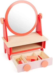 Small Foot Small Foot toaletka drewniana + akcesoriami + lusterko 11409 - Zabawy w naśladowanie dorosłych - miniaturka - grafika 3