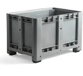 Pojemniki biurowe - AJ Produkty Skrzynia paletowa na stopkach, 1200x800x760 mm - miniaturka - grafika 1