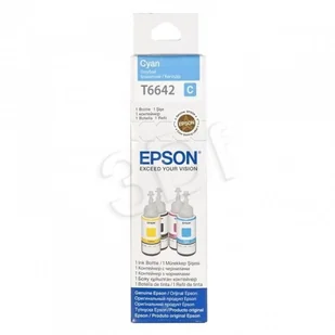 Epson Butelka z tuszem T6642 do L-100/200/210/300/355/550 | 70ml | cyan C13T6642 (C13T66424A) - Zestawy do napełniania tuszy i tonerów - miniaturka - grafika 3