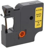 Etykiety do drukarek - Dymo Zamiennik taśmy D1 40923 9mm złota/czarny - miniaturka - grafika 1