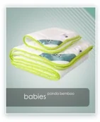 Kołdry i poduszki dla dzieci - AMZ kołdry poduszki BABIES antyalergiczny komplet dziecięcy PANDA BAMBOO 9358-7422A - miniaturka - grafika 1