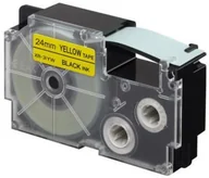 Papier do drukarek - Casio Taśma zamiennik XR-24YW1, 24mm x 8m, czarny druk / żółty podkład - miniaturka - grafika 1