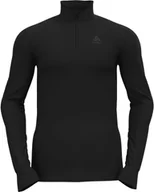 Bluzy narciarskie - Odlo Active Warm Bluza z golfem na zamek błyskawiczny Mężczyźni, black L 2020 Koszulki bazowe termiczne i narciarskie 159082-15000-L - miniaturka - grafika 1