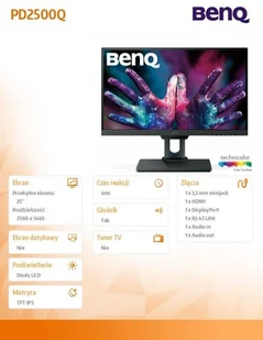 BenQ PD2500Q 25" czarny (9H.LG8LA.TSE) - Monitory - miniaturka - grafika 12