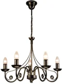 Lampy sufitowe - Lamkur Żyrandol na łańcuchu DONATO 5xE14/40W/230V - miniaturka - grafika 1
