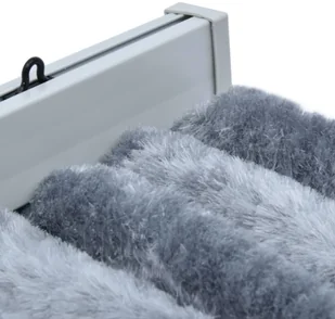 vidaXL Zasłona przeciwko owadom, srebrna, 90x200 cm, szenil vidaXL - Akcesoria do okien - miniaturka - grafika 6