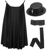 Stroje karnawałowe - WIDMANN Andreas 4287z  kostium dziecięcy zestaw Bandit, peleryną, kapelusz, maska na oczy - miniaturka - grafika 1