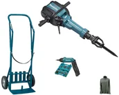 Młoty udarowe - Makita młot wyburzeniowy 2000W/72,8J, mocowanie na sześciokąt 28,6mm, [HM1812] + wkrętak akumulatorowy 1/4" [DF001DW] + wózek transportowy [D-54972] + polar [R-0315] HM1812 - miniaturka - grafika 1