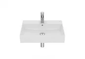 Umywalki - Roca A32752C620 INSPIRA SQUARE Umywalka 600X490 FINECERAMIC BIAŁY MAT - miniaturka - grafika 1