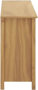 vidaXL Komoda Hill Range, miodowy brąz, 130x40x80 cm, drewno sosnowe - Komody - miniaturka - grafika 4