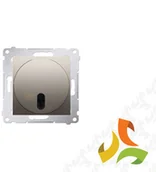 Wyłączniki światła i elektryczne - SIMON KONTAKT Ściemniacz 20-500W, złoty mat zdalnie sterowany DS13T.01/44 SIMON 54 PREMIUM DS13T.01/44/KON - miniaturka - grafika 1