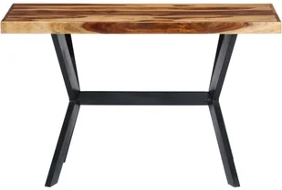 vidaXL Stół jadalniany, 120 x 60 x 75 cm, lite drewno sheesham - Stoły - miniaturka - grafika 2