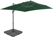 Parasole ogrodowe - vidaXL Parasol ogrodowy z przenośną podstawą, zielony - miniaturka - grafika 1