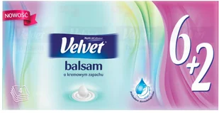 Velvet Balsam Chusteczki higieczniczne Kremowy Zapach 8 x 9 szt. - Chusteczki higieniczne - miniaturka - grafika 2