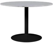 Stoły - Actona Stół okrągły 110 cm Tarifa marmur biały/czarny AC-N21-338 - miniaturka - grafika 1