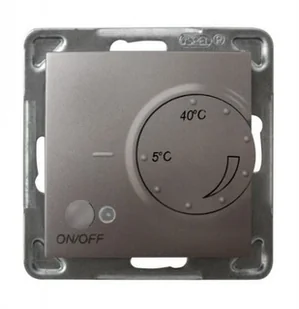 Ospel Regulator temperatury z czujnikiem napowietrznym Impresja ZŁOTY METALIK RTP-1YN/M/28 - Wyłączniki światła i elektryczne - miniaturka - grafika 14