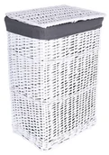 Kosze wiklinowe - Lumarko Lumarko Kosz wiklinowy 40x30x60 cm - 72L - biało-szary K.WIK. BIAŁY SZARY L  Goc - miniaturka - grafika 1