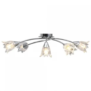 Vida Lampa sufitowa ze szklanymi kloszami na 5 żarówek E14 tulipany V-289236 - Lampy sufitowe - miniaturka - grafika 2