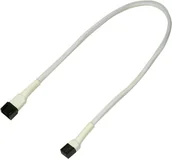Kable komputerowe i do monitorów - Nanoxia Kabel zasilający 3-Pin Molex przedłużacz 30 cm white - 900400000 - miniaturka - grafika 1