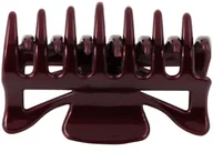Ozdoby do włosów - Spinka klamra do włosów bordowa 7 zębowa - miniaturka - grafika 1