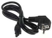 Kable komputerowe i do monitorów - ABCVISION Kabel sieciowy CEE-77/IEC-C5 1m koniczynka CEE-77/IEC-C5 - miniaturka - grafika 1