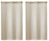 Zasłony - Linder 0169/29/475ri zasłony kaolin, z oczkami, beżowy, 2 sztuki 0169 /29/475RI/55x120 - miniaturka - grafika 1