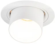 Oprawy, klosze i abażury - QAZQA Nowoczesna oprawa do wbudowania okrągła odchylana biała - Installa - miniaturka - grafika 1