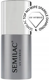 Semilac Top No Wipe Sparkle Diamond lakier hybrydo - Lakiery hybrydowe - miniaturka - grafika 2