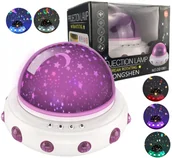 Projektory dla dzieci - Lampka Nocna Projektor Gwiazd Nieba Obrotowa 2w1 - miniaturka - grafika 1