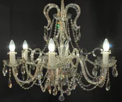 Lampy sufitowe - Elita bohemia Żyrandol kryształowy 6-ramienny - Bohemia L 351/6/02 N - miniaturka - grafika 1