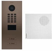 Domofony - DoorBird Kit d2102bv + a1061 W  portier vidéo IP 2 sonnettes d2102bv Bronze + Fort carillon - miniaturka - grafika 1