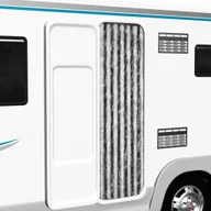 Moskitiery - VidaXL Zasłona przeciwko owadom, szarość i biel, 56x185 cm, szenil 284271 VidaXL - miniaturka - grafika 1