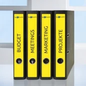 Papier do drukarek - Avery Etykiety na segregatory Zweckform; A4, żółte - miniaturka - grafika 1