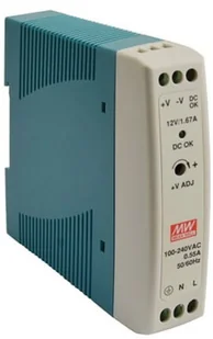 Mean Well Zasilacz LED MDR 20W 12V/DC MDR-20-12 - Zasilacze i transformatory - miniaturka - grafika 4