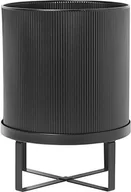 Donice - Ferm Living Doniczka Bau duża czarna 100202101 - miniaturka - grafika 1