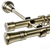 Karnisze - Dekoria Karnisz podwójny Alex złoty antyk 160cm 250-032 - miniaturka - grafika 1