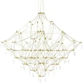 Lampy sufitowe - KingHome Lampa wisząca CONSTELATION 120 GOLD - LED, stal szczotkowana KH.13550 - miniaturka - grafika 1