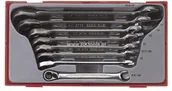 Zestawy narzędziowe - TENG TOOLS Zestaw klucze płasko-oczkowe zapadkowe TT6508R - miniaturka - grafika 1
