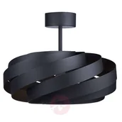 Lampy sufitowe - LIS Poland Lampa sufitowa Vento czarna 50 cm - miniaturka - grafika 1