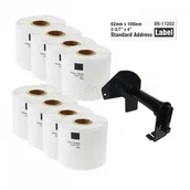 Etykiety do drukarek - Brother strefadrukarek.pl Zestaw etykiet DK-11202 8 sztuk + uchwyt 62mm x 100mm - zamiennik | OSZCZĘDZAJ DO 80% - ZADZWOŃ! 730811399 PROMOCJA! SET-8-BU-DK-11202 - miniaturka - grafika 1