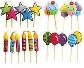 Urodziny dla dorosłych - Kształtne świeczki urodzinowe 5 sztuk - miniaturka - grafika 1